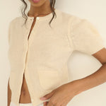 DOEN - ALESIA CASHMERE CARDIGAN - - DOGWOOD
