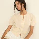 DOEN - ALESIA CASHMERE CARDIGAN - - DOGWOOD