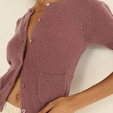 DOEN - ALESIA CASHMERE CARDIGAN - - ROSE MAUVE