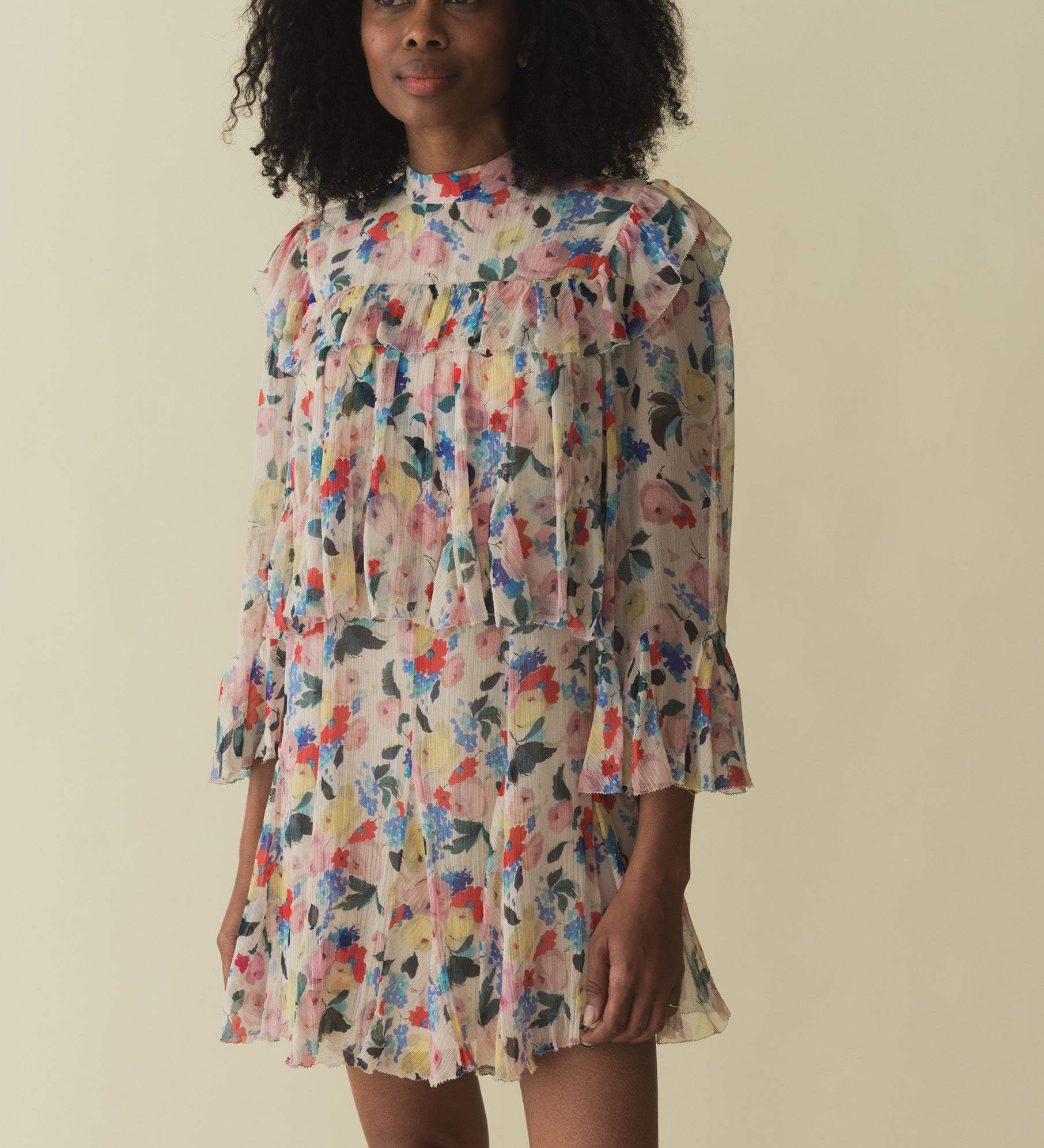 DÔEN - ALETTE DRESS -- FLEUR DU MATIN