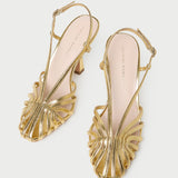 Loeffler Randall - Alexandra Gold Slingback Heeled Sandal