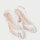 Loeffler Randall - Alexandra Cream Slingback Heeled Sandal