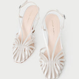 Loeffler Randall - Alexandra Cream Slingback Heeled Sandal