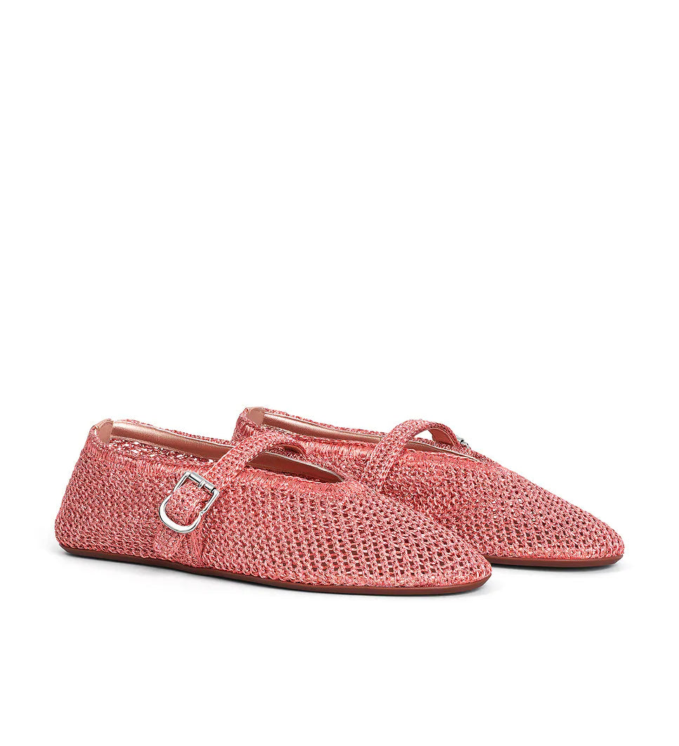 Alaia ballet flat in corail