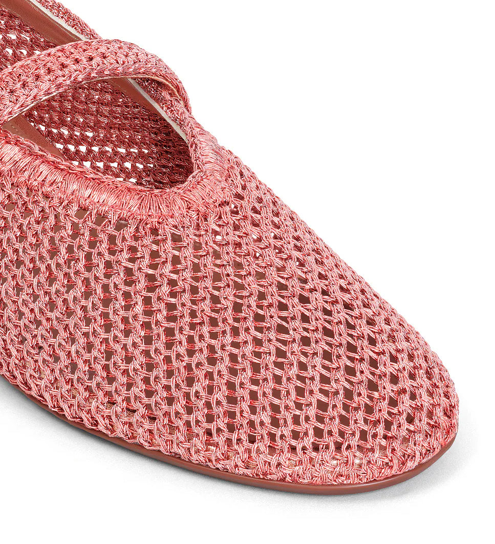 Alaia ballet flat in corail