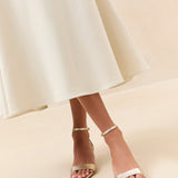 Loeffler Randall - Alice Champagne Leather Sandal