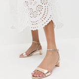 Loeffler Randall - Alice Champagne Leather Sandal