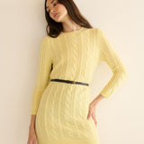DÔEN - ALICE CASHMERE DRESS -- BUTTERCUP