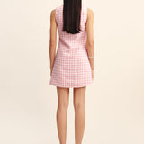 Posse - ALICE MINI DRESS - PINK GINGHAM
