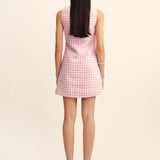 Posse - ALICE MINI DRESS - PINK GINGHAM