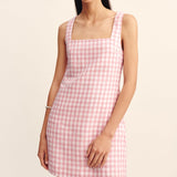 Posse - ALICE MINI DRESS - PINK GINGHAM