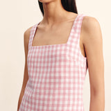 Posse - ALICE MINI DRESS - PINK GINGHAM