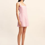 Posse - ALICE MINI DRESS - PINK GINGHAM