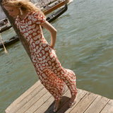 DÔEN - ALNA DRESS -- ROUGE FLEURS D'ANEMONE