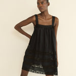 DOEN - ALOISE DRESS - - BLACK