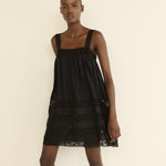 DOEN - ALOISE DRESS - - BLACK