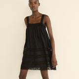 DOEN - ALOISE DRESS - - BLACK