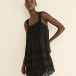 DOEN - ALOISE DRESS - - BLACK