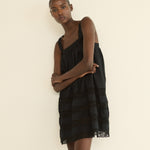 DOEN - ALOISE DRESS - - BLACK