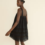 DOEN - ALOISE DRESS - - BLACK