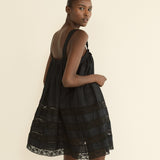 DOEN - ALOISE DRESS - - BLACK