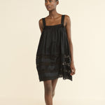 DOEN - ALOISE DRESS - - BLACK