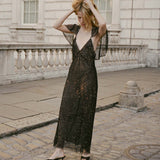 DÔEN - ALPHENA DRESS -- BLACK