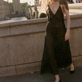 DÔEN - ALPHENA DRESS -- BLACK