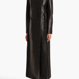 Khaite - Alton Coat in Black Leather