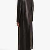 Khaite - Alton Coat in Black Leather