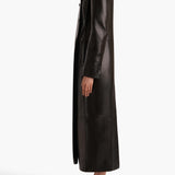 Khaite - Alton Coat in Black Leather