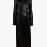 Khaite - Alton Coat in Black Leather