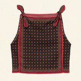 DÔEN - AMALIA TOP -- NOIR MONTMARTRE FOULARD