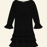 DÔEN - AMELINA DRESS -- BLACK
