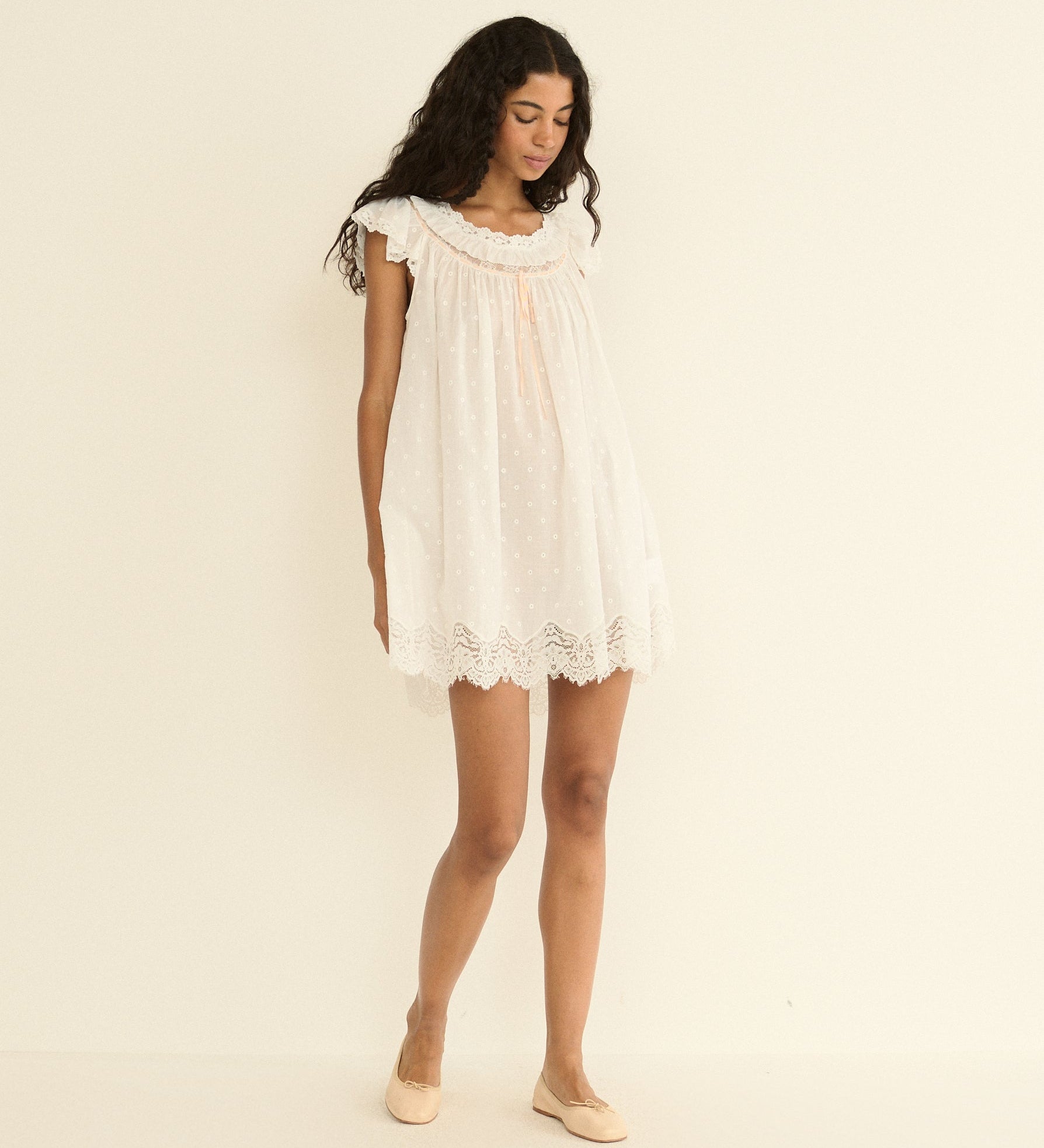 DOEN - AMORE NIGHTGOWN - - SALT