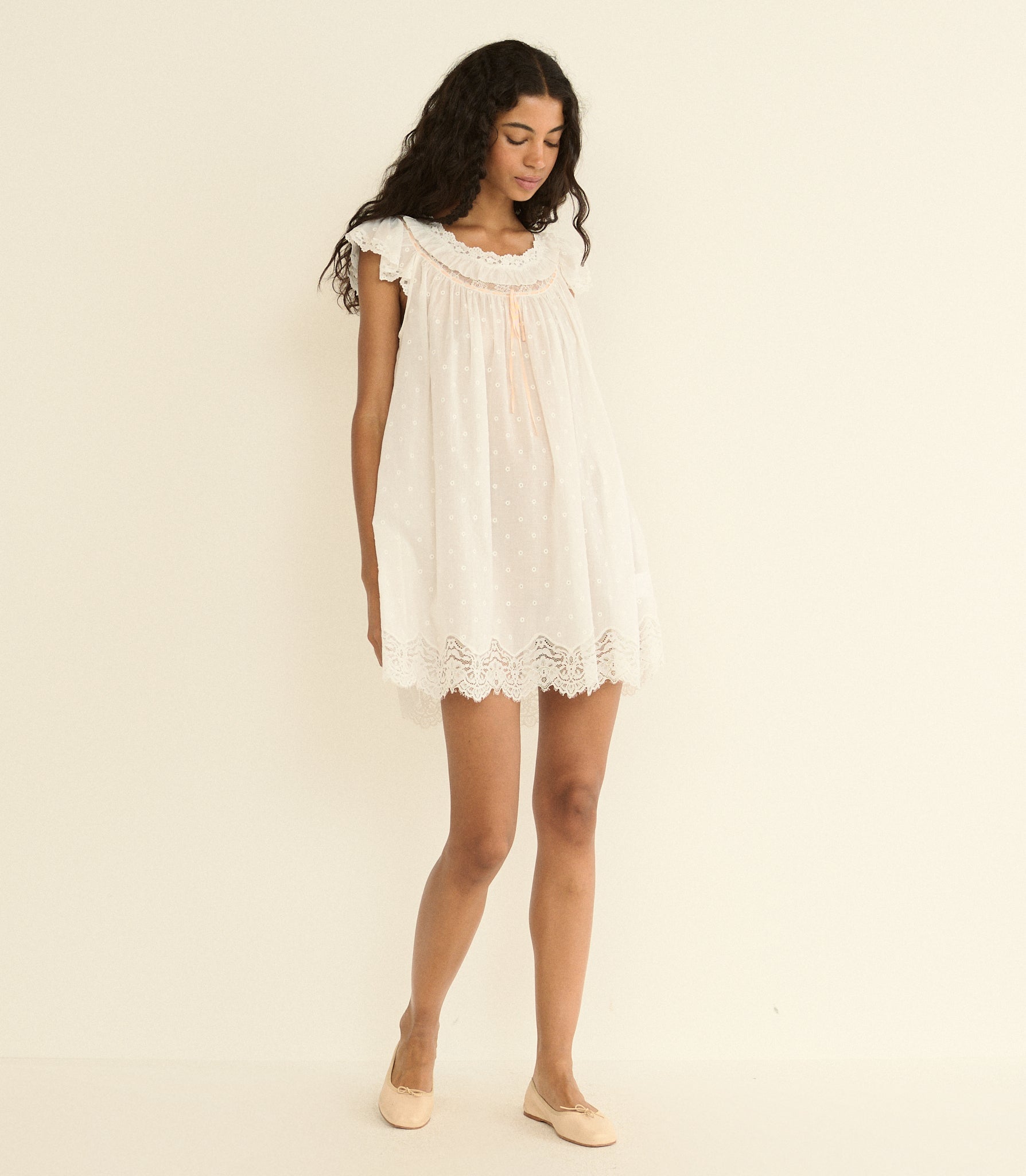DOEN - AMORE NIGHTGOWN - - SALT
