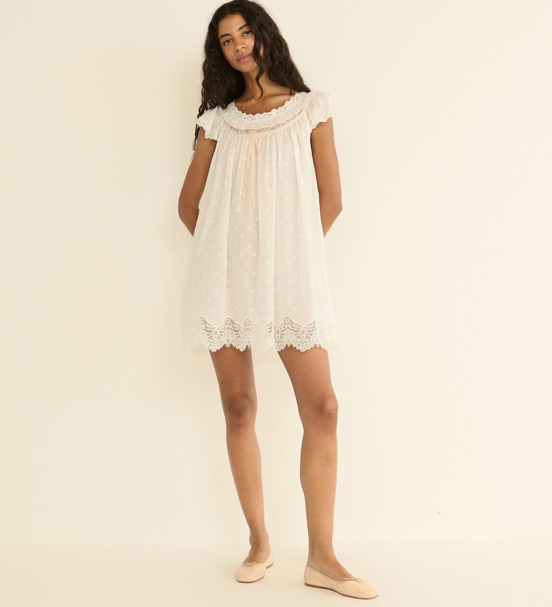 DOEN - AMORE NIGHTGOWN - - SALT