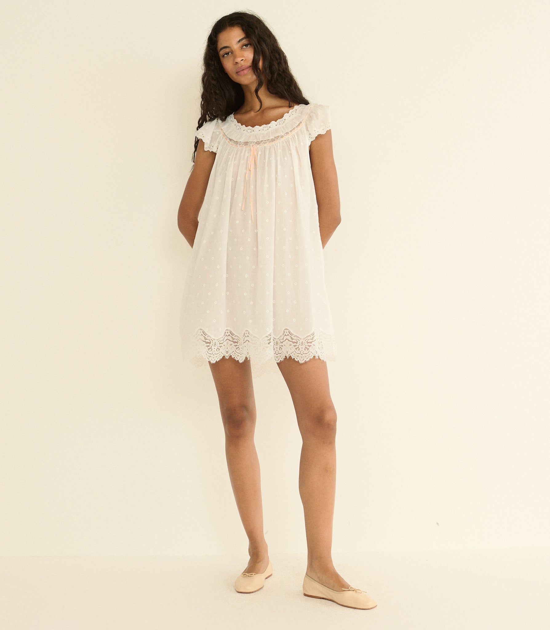 DOEN - AMORE NIGHTGOWN - - SALT