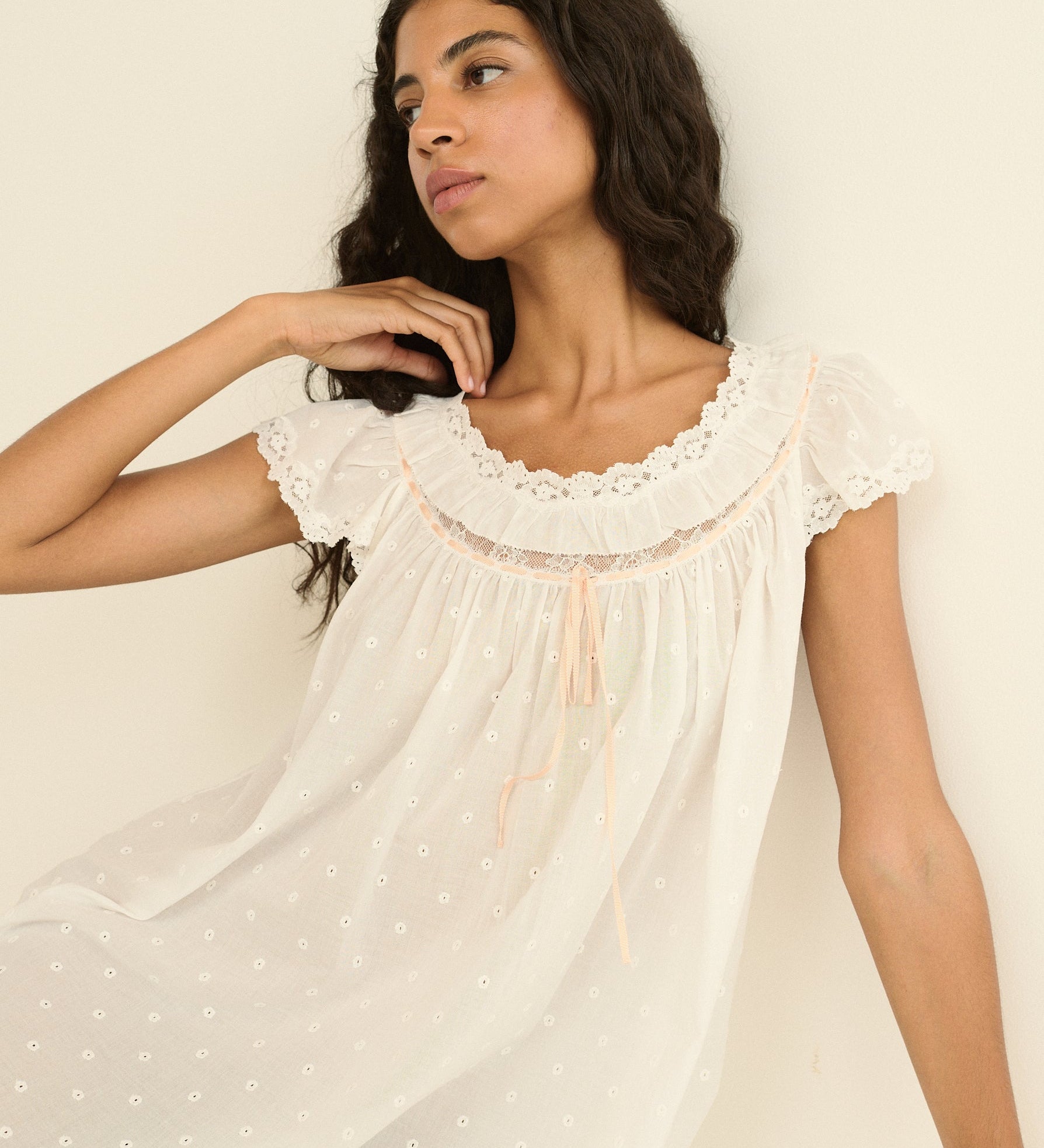 DOEN - AMORE NIGHTGOWN - - SALT