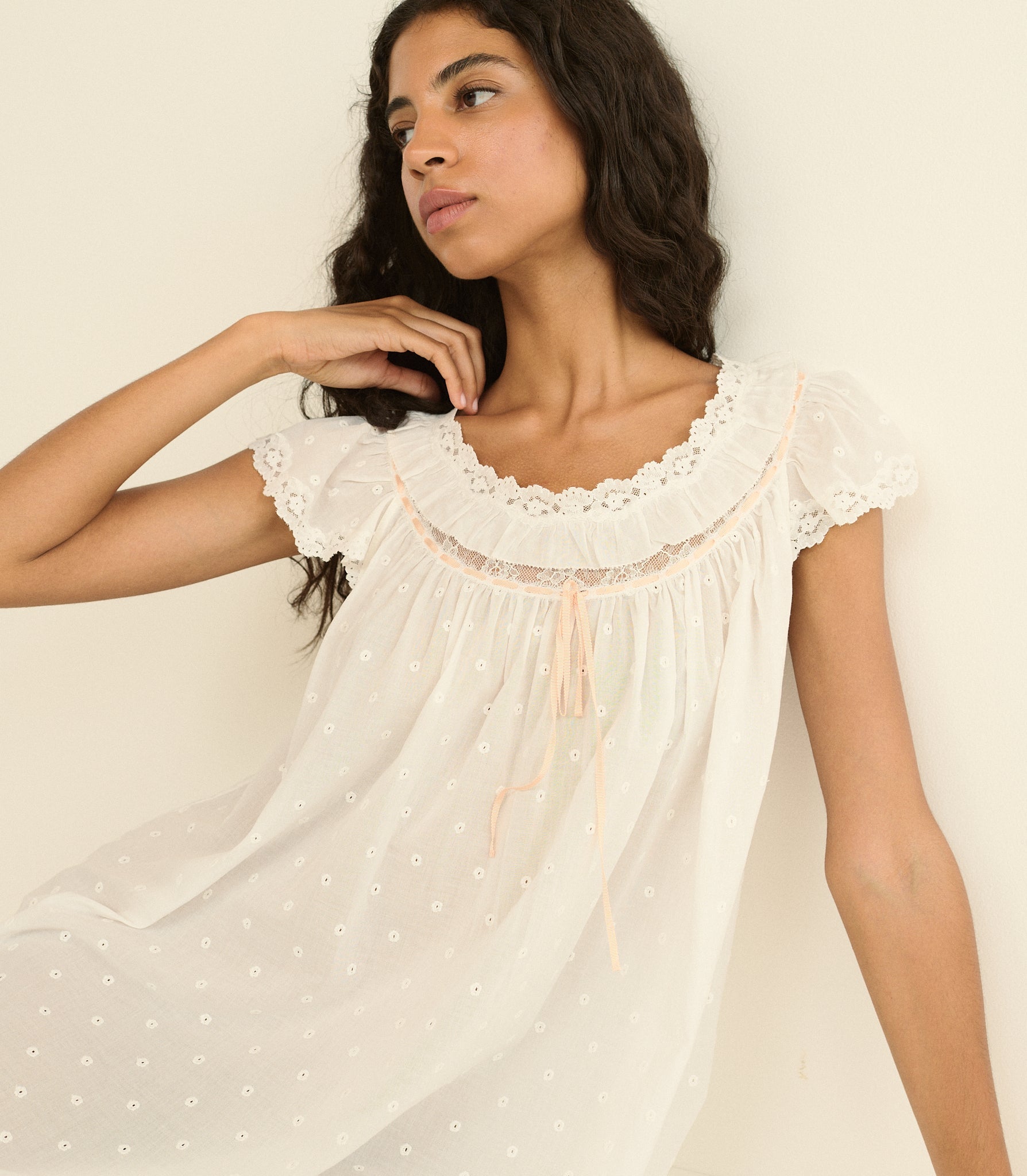 DOEN - AMORE NIGHTGOWN - - SALT