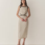 DÔEN - AMORETTE DRESS -- RIVIERA FOULARD