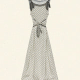 DÔEN - AMORETTE DRESS -- RIVIERA FOULARD