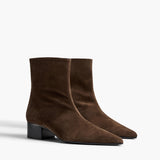 Khaite - Andee Ankle Boot in Ebano Suede