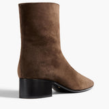 Khaite - Andee Ankle Boot in Ebano Suede