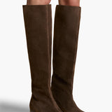 Khaite - Andee Knee - High Boot in Ebano Suede