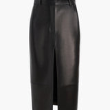 Khaite - Anden Skirt in Black Leather