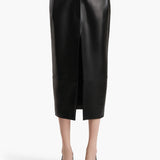 Khaite - Anden Skirt in Black Leather