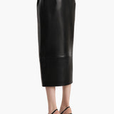 Khaite - Anden Skirt in Black Leather