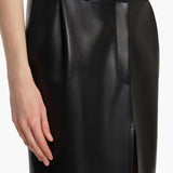 Khaite - Anden Skirt in Black Leather