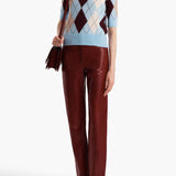 Khaite - Anders Top in Light Blue Multi